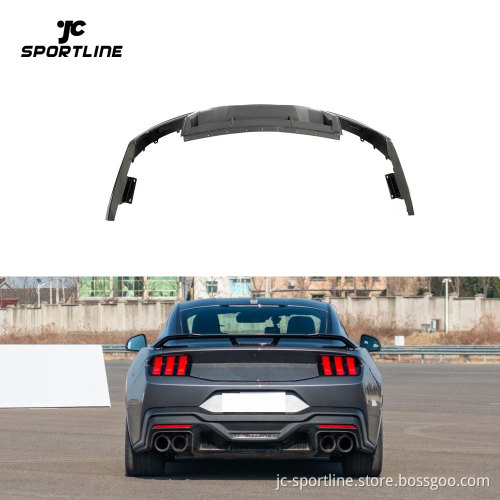 Carbon Fiber Rear Bumper Spoiler Lip for 2024 Ford Mustang